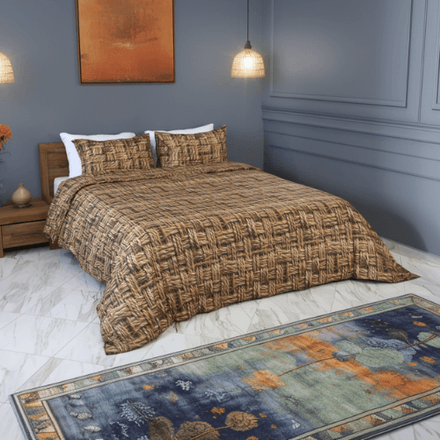 Housse de Couette Raphia Vintage -  L’élégance Tissée par la Nature thumbnail 2