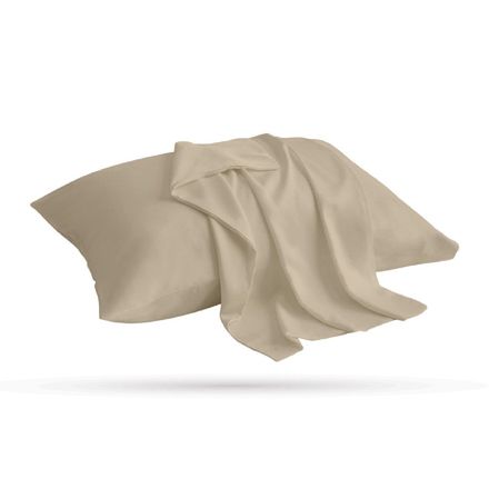 2 Taies d'Oreiller Uni Beige Sable (50 x70 cm) // Doux & Anti-allérgique thumbnail 4
