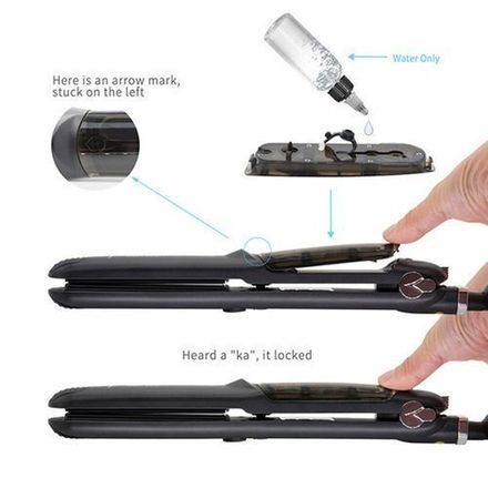Healthy And Silky Lisseur Professionnelle Hair Salon Steam Styler Originale et Authentique 100% thumbnail 4