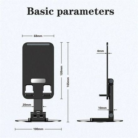 Support de téléphone de bureau en alliage daluminium,rotatif à 360° thumbnail 3