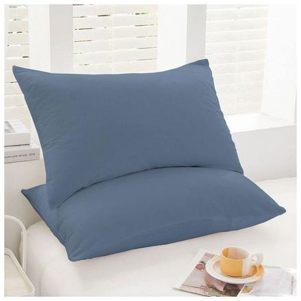 Housse de Couette Bleu Jean (160x220 cm)  1 place + 1 Taies d’Oreiller Assortie // Doux & antiallérgique thumbnail 4