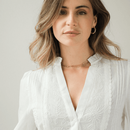 Blouse en coton brodé thumbnail 2