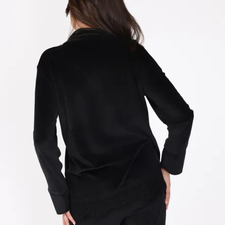 Ensemble Pyjama en Velours Dentelle | Collection Permanent Velour thumbnail 4