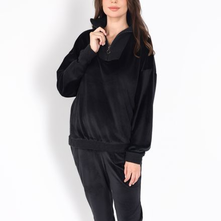 Pyjama Col Montant Zippé | Collection Velvet MLC thumbnail 1