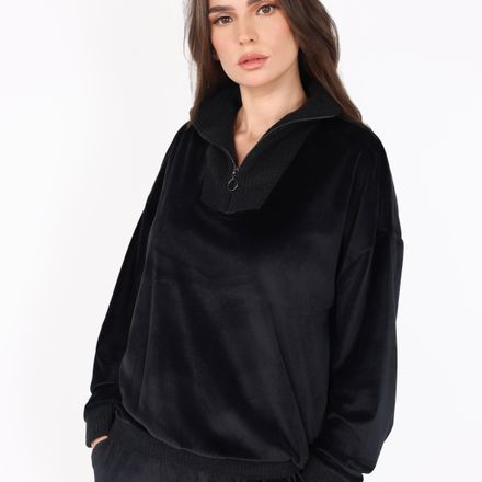 Pyjama Col Montant Zippé | Collection Velvet MLC thumbnail 3
