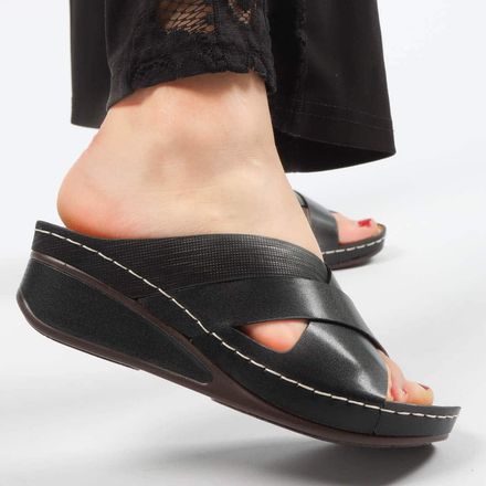 Plush - Sandales Confortables en Noir thumbnail 3