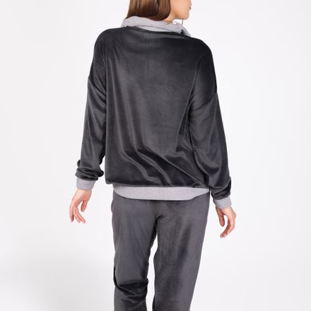 Pyjama Col Montant Zippé | Collection Velvet MLC thumbnail 3