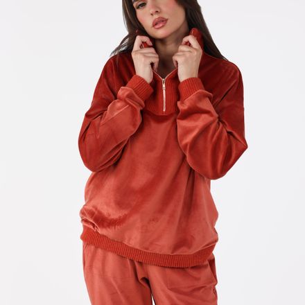 Pyjama Col Montant Zippé | Collection Velvet MLC thumbnail 2