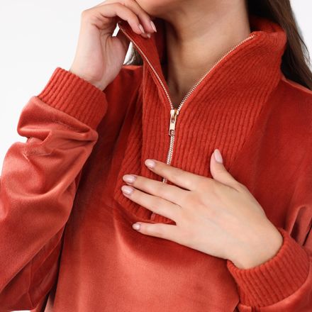 Pyjama Col Montant Zippé | Collection Velvet MLC thumbnail 4