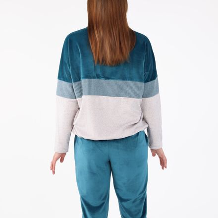 Pyjama à Bandes Contrastées | Collection Velvet MLC thumbnail 4