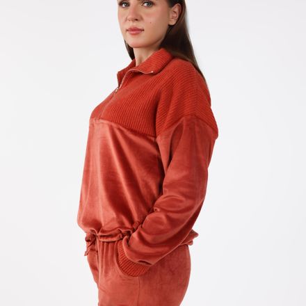 Pyjama à Col Montant Zippé | Collection Velvet MLC thumbnail 2