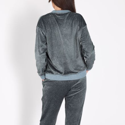 Ensemble Pyjama Col V à Poche | Collection Velvet MLC thumbnail 4