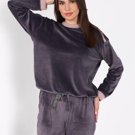 Ensemble Pyjama à Boutons Epaule | Collection Velvet MLC thumbnail 2