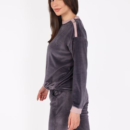 Ensemble Pyjama à Boutons Epaule | Collection Velvet MLC thumbnail 3