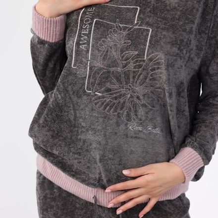 Pyjama Doux à Détails Roses | Collection Silver Cloud thumbnail 4