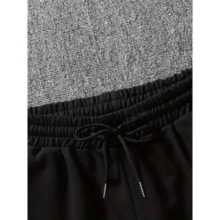 Ensemble T-shirt/short Noir Haute Qualité thumbnail 2