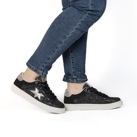 Glam – Baskets Femmes En Noir thumbnail 2