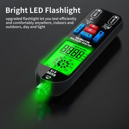 Multimètre Intelligent Lcd Hd Rechargeable – Mesure Tension, Courant et Résistance thumbnail 2