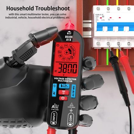 Multimètre Intelligent Lcd Hd Rechargeable – Mesure Tension, Courant et Résistance thumbnail 3
