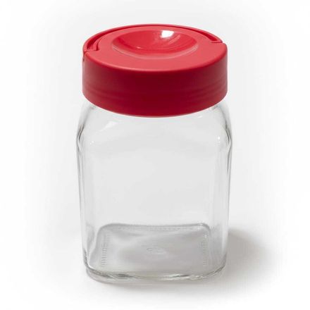 Bocal de Conservation en Verre 1,4 L avec Couvercle Rouge – Stockage Alimentaire Hermétique thumbnail 2