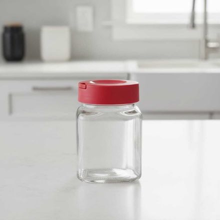 Bocal de Conservation en Verre 1,4 L avec Couvercle Rouge – Stockage Alimentaire Hermétique thumbnail 4