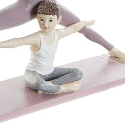 Figurine Mama Yoga Rose en Résine 24x6,5x19,5 thumbnail 3