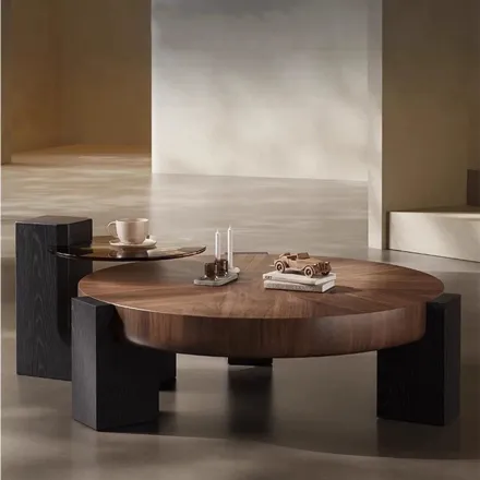 Claudia Table Basse En Noyer thumbnail 1