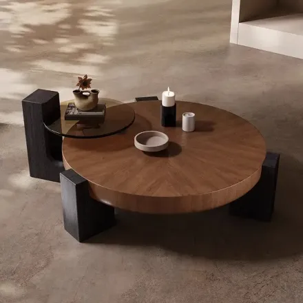 Claudia Table Basse En Noyer thumbnail 2