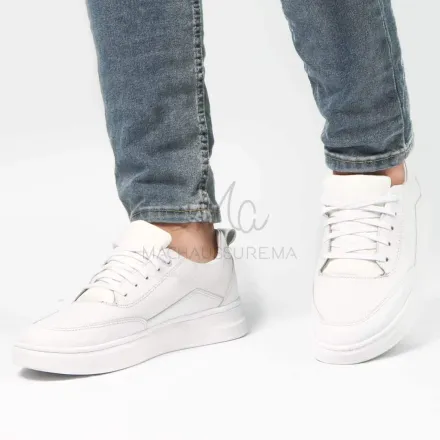 Move - Baskets basses  100% Cuir – Blanc thumbnail 4