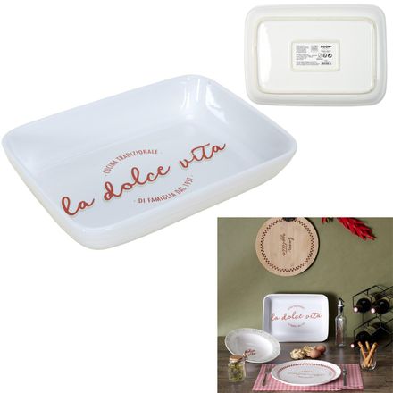 PLAT Rectangulaire four italie 25 x 35 X 7.6 cm thumbnail 4