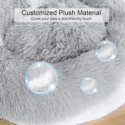 Pet Bed Comfy, non-slip, Plush, Round Shape thumbnail 3
