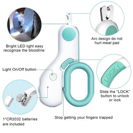 Pet Nail Clipper with Built-in LED Light thumbnail 3