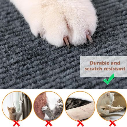 Self-Adhesive Cat Scratching Mat – Furniture Protector Rug thumbnail 1
