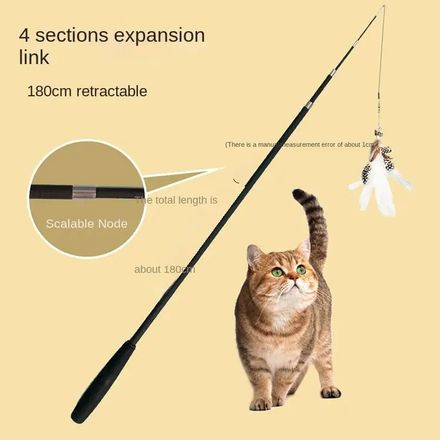 Jouet Pour Chat Canne à Peche Caterpillar 3 couleur thumbnail 4