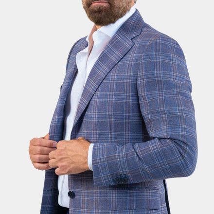 Capri Blue Prince Of Wales Blazer thumbnail 1