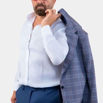 Capri Blue Prince Of Wales Blazer thumbnail 3