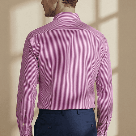 Tolentino – Pink Striped Italian Shirt thumbnail 2