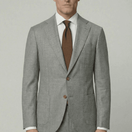 Arezzo Suit – Light Grey – Zignone Fabric – 96% Wool, 4% Cashmere thumbnail 1