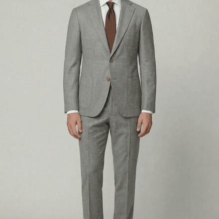 Arezzo Suit – Light Grey – Zignone Fabric – 96% Wool, 4% Cashmere thumbnail 3