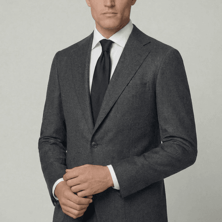 Arezzo Suit – Charcoal Grey – Zignone Fabric – 96% Wool, 4% Cashmere thumbnail 1