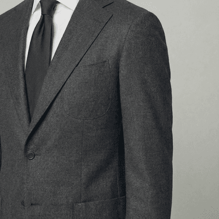 Arezzo Suit – Charcoal Grey – Zignone Fabric – 96% Wool, 4% Cashmere thumbnail 3