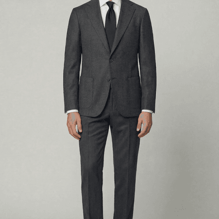 Arezzo Suit – Charcoal Grey – Zignone Fabric – 96% Wool, 4% Cashmere thumbnail 4