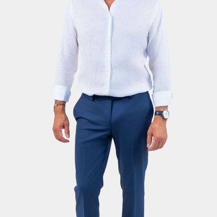 Napoli White Linen Shirt thumbnail 1