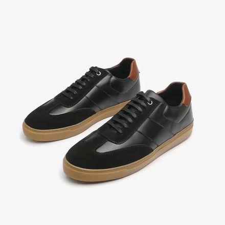 Tennis Tommy En Cuir Noir thumbnail 2