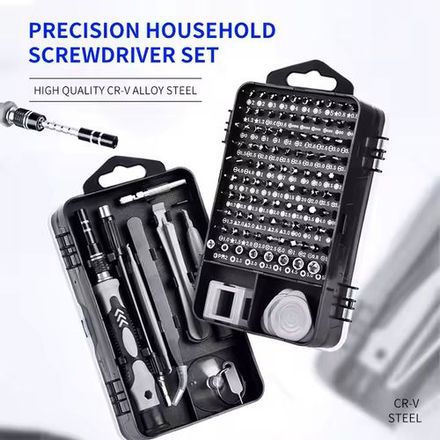 Ensemble de Tournevis de Précision Multifonctions 115 en 1 pour Réparations et Bricolage thumbnail 3