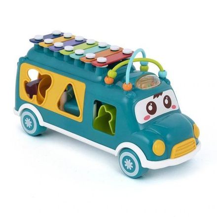 Bus D’éveil Musical avec Xylophone et Formes à Encastrer – Dès 18 Mois thumbnail 1