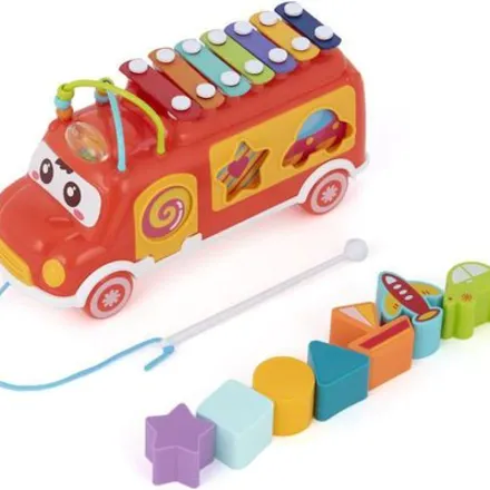 Bus Musical D’éveil avec Xylophone et Formes à Encastrer – 18 Mois et Plus thumbnail 3
