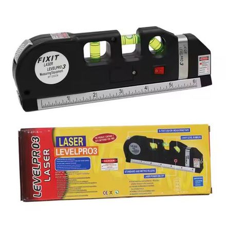 Niveau Laser Vertical et Horizontal 8FT – Autonivelant avec Ruban et Règle thumbnail 3