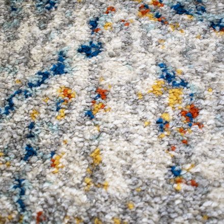 Tapis SANA Bleu, Gris, Orange thumbnail 2