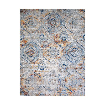 Tapis SANA Bleu, Gris, Orange thumbnail 3